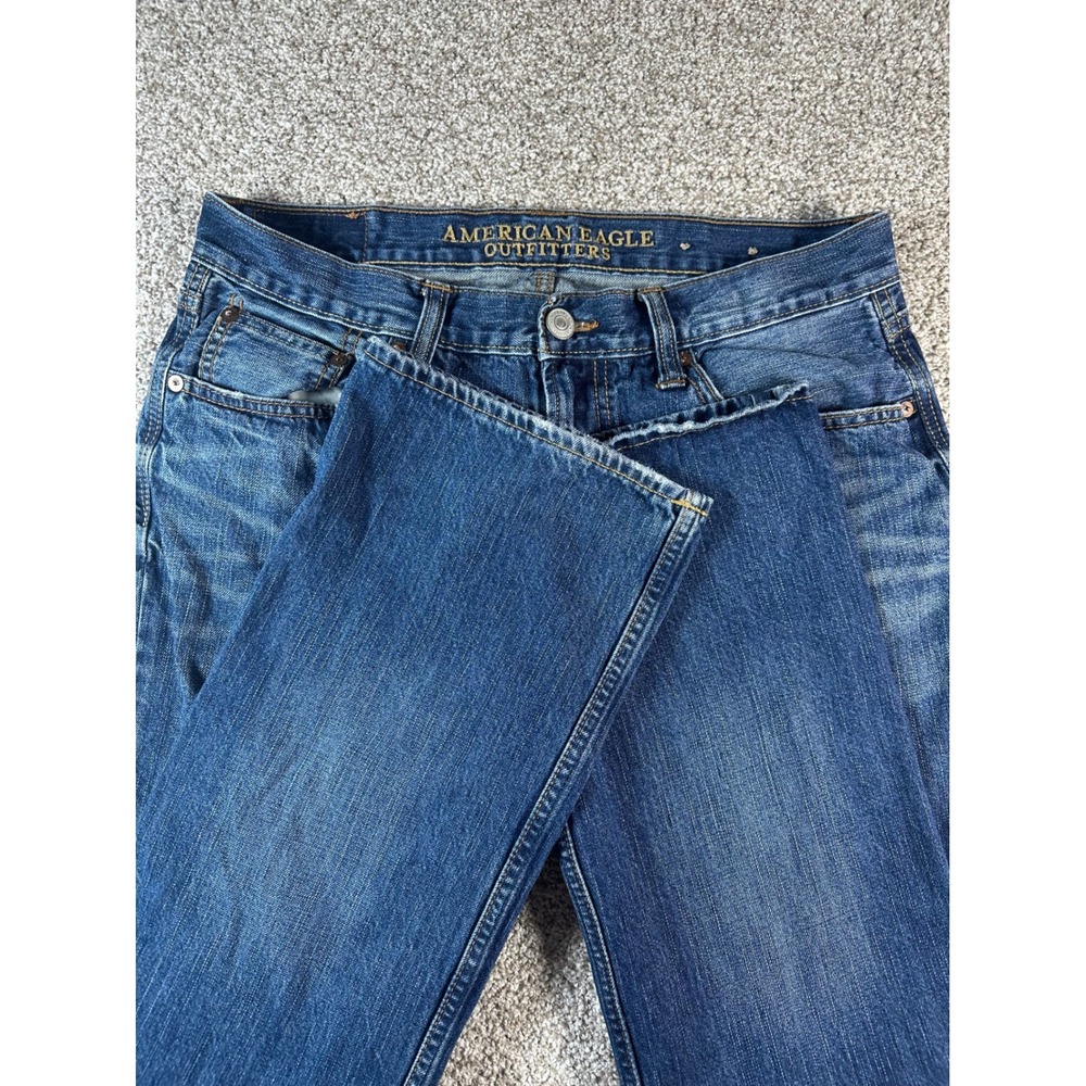 American Eagle Outfitters Original Bootcut Jeans Mens 32x34 Blue Denim Cotton